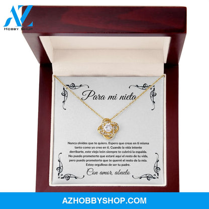 Para Mi Nieta - Love Knot Necklace