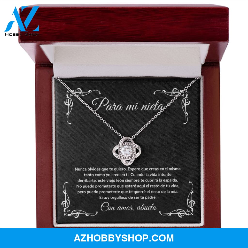 Para Mi Nieta - Love Knot Necklace