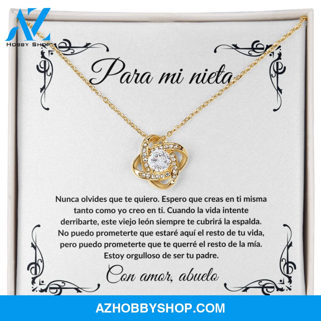 Para Mi Nieta - Love Knot Necklace