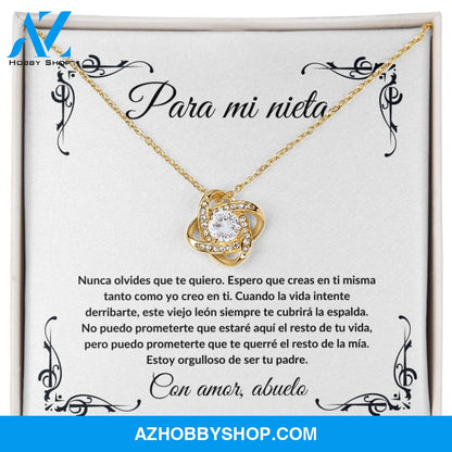 Para Mi Nieta - Love Knot Necklace