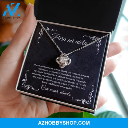 Para Mi Nieta - Love Knot Necklace
