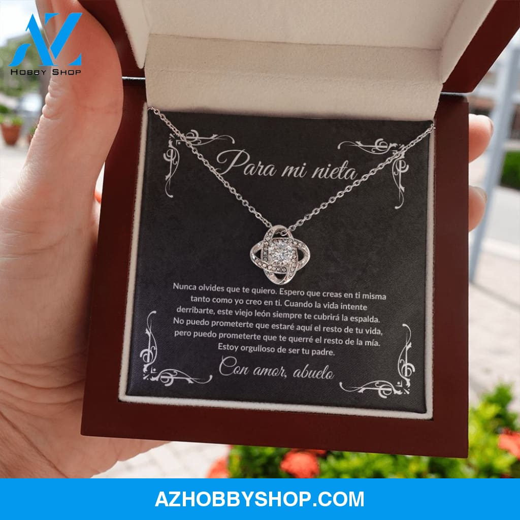 Para Mi Nieta - Love Knot Necklace