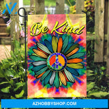 Peace symbol, Colorful flower, Be kind - Jesus Flag