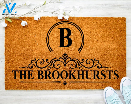 Personalize Family Name Doormat US based Front Door Doormat Porch Decor Housewarming Gift Doormat