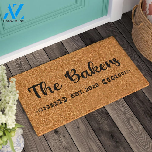 Personalized Custom Doormat New Home Gift Housewarming Gift Welcome Door Mat Wedding Gift Personalized Gift |