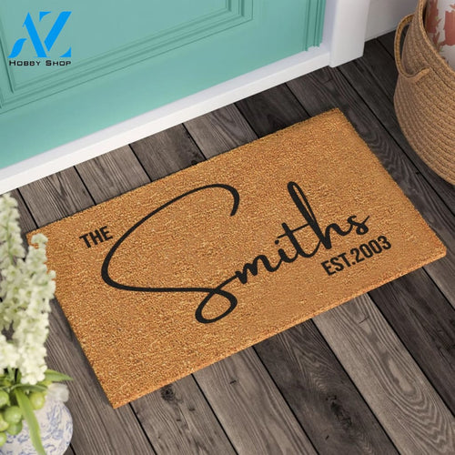 Personalized Custom Doormat Wedding Gift New Home Gift Welcome Door Mat Personalized Gift Housewarming Gift |