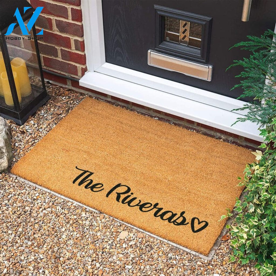 Personalized Custom Doormat Welcome Door Mat Personalized Gift New Home Gift Housewarming Gift Wedding Gift |