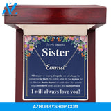 Personalized Custom Name Necklace From Sister birthday gifts from sister jewelry sisters necklace big sister little sister best sister gifts