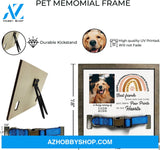 Personalized Dog Memorial Gifts 8X8 Picture Frame With Collar Holder Custom Cat Name Date Loss Of