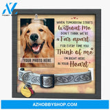 Personalized Dog Memorial Gifts 8X8 Picture Frame With Collar Holder Custom Cat Name Date Loss Of