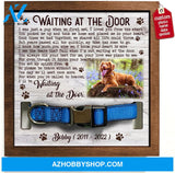 Personalized Dog Memorial Gifts 8X8 Picture Frame With Collar Holder Custom Cat Name Date Loss Of