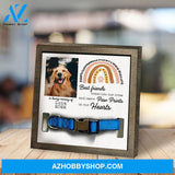 Personalized Dog Memorial Gifts 8X8 Picture Frame With Collar Holder Custom Cat Name Date Loss Of