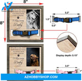 Personalized Dog Memorial Gifts 8X8 Picture Frame With Collar Holder Custom Cat Name Date Loss Of