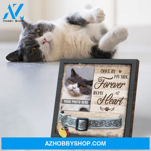 Personalized Dog Memorial Gifts 8X8 Picture Frame With Collar Holder Custom Cat Name Date Loss Of