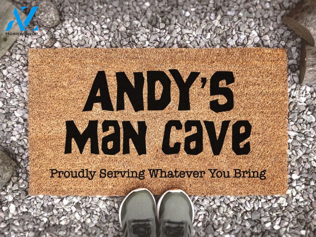 Personalized Door Mat - Custom Name Man Cave - Gift For Him - Gifts For Guys - Gift For Husband