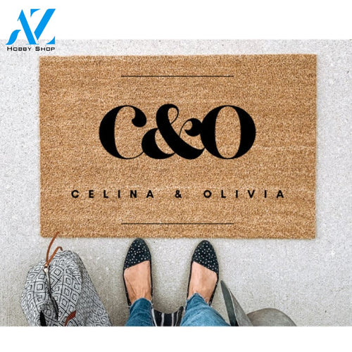 Personalized Doormat-Custom Door Mat-Customized Doormat-Personalized Gift-Custom Gift-Housewarming Gift--Welcome Door