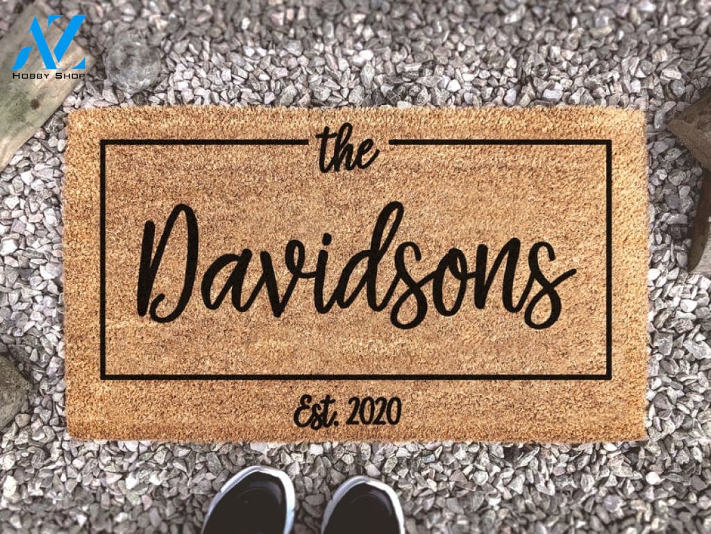 Personalized Doormat - Customized Door Mat - Wedding Gift - Closing Gift - Welcome Doormat - Monogram Rug