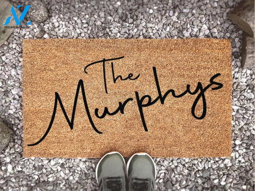 Personalized Doormat With Family Name - Family Name Custom Door Mat - Welcome Mat - Housewarming Gift - New Home Gift