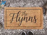 Personalized Doormat With Family Name - Last Name Custom Door Mat - Welcome Mat - Housewarming Gift - New Home Gift