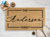 Personalized Doormat With Family Name - Last Name Custom Doormat - Welcome Mat - Housewarming Gift New Home Gift