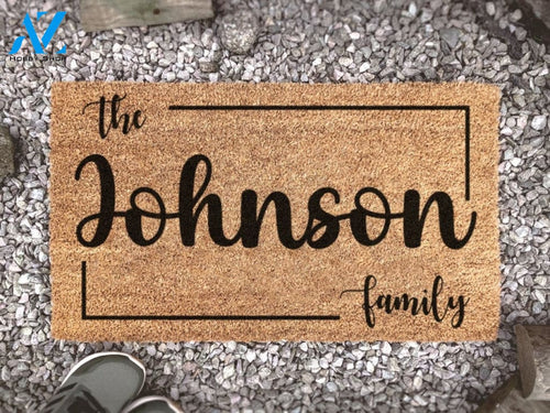 Personalized Family Doormat - Customized Door Mat - Wedding Gift - Closing Gift - Welcome Doormat - Family Name Rug