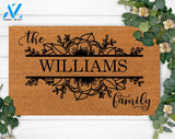 Personalized Family Name Doormat-Welcome Doormat-Funny Doormat-Custom Dad Gift-Housewarming Gift-Boyfriend Gift