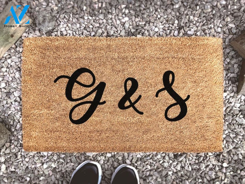 Personalized Initial Door Mat - Custom Coir Rug - New Home Gift - Cute Gift - Housewarming Gift