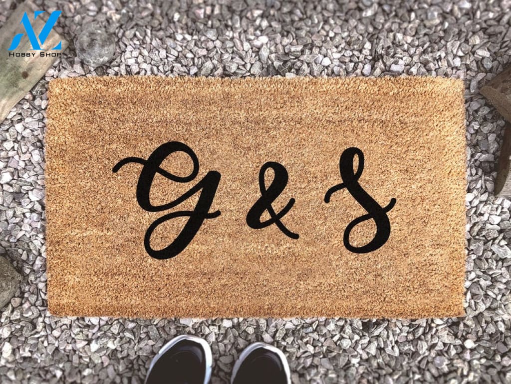 Personalized Initial Door Mat - Custom Coir Rug - New Home Gift - Cute Gift - Housewarming Gift
