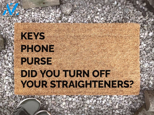 Personalized List Doormat For Forgetful People - Customisable Gift - Custom Coir Door Mat - New Home Decor