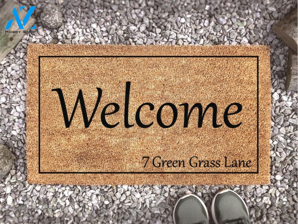 Personalized Street Name Door Mat - Realtor Gift - Custom Doormat - Closing Gift - Welcome Doormat - Front Door Mat -