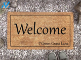 Personalized Street Name Door Mat - Realtor Gift - Custom Doormat - Closing Gift - Welcome Doormat - Front Door Mat -