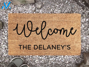 Personalized Welcome Doormat - Customized Family Name Mat - New Home Gift - Housewarming Gift