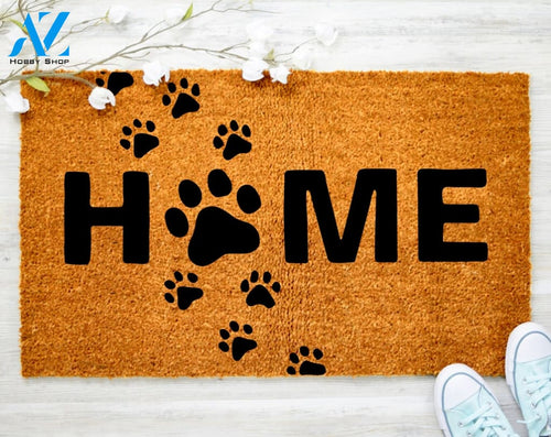 Pet dog paw home Doormat Animal Doormat Paw printing Doormat Family Doormat Porch Decor Porch Decor