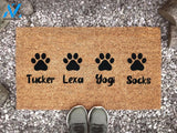 Pet Name Doormat - Dog Lover Gift - Dog Decor - Pet Gift - Personalized Door Mat - Custom Doormat - Dog Doormat - New