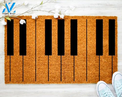 Piano Stand Doormat Music Cute Doormat Family Name Doormat Porch Decor Housewarming Doormat Coir doormat
