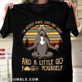 Pit bull - I'm mostly peace and a little go F yourself Apparel