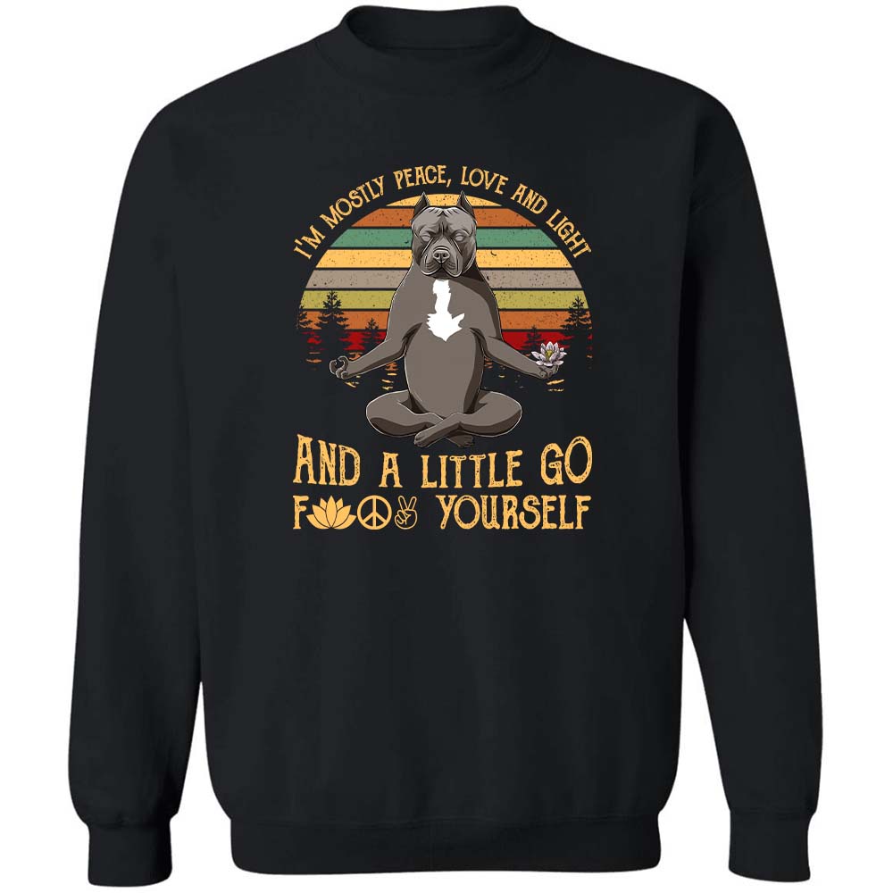 Pit bull - I'm mostly peace and a little go F yourself Apparel