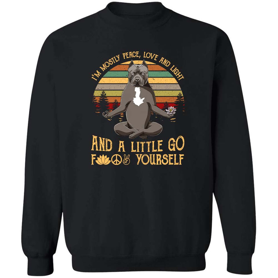 Pit bull - I'm mostly peace and a little go F yourself Apparel