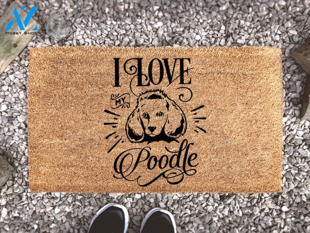 Poodle Doormat - Dog Lover Gift - Dog Decor - Pet - Poodle Gifts