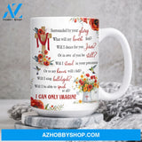 Poppy flower drawing, Colorful hummingbird, Cross, I can only imagine - Jesus White Mug