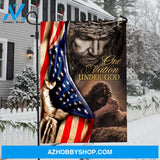 Pray for healing, Face of Jesus, Beautiful US flag, One nation under God, Home Decor - Jesus Flag