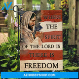 Pray for healing, The face of Jesus, Where the spirit of the Lord is - Jesus Flag