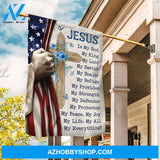 Pretty flower vase, Unique cross, Jesus's hand, Jesus is my everything - Jesus Flag