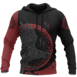 Unisex Hoodie All Over Print Viking Gifts Viking Raven Pullover Unisex Hoodie