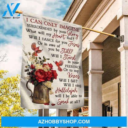 Red cardinals. Red rose, Flower vase, I can only imagine surrounded by your glory- Jesus Flag