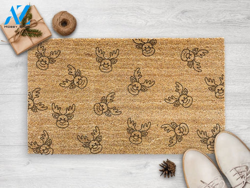 Reindeer Doormat - Christmas Doormat - Christmas Door Mat - Holiday Season - Housewarming Gift- Christmas Decor -