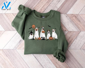 Retro Spooky Season Halloween Dog Sweatshirt