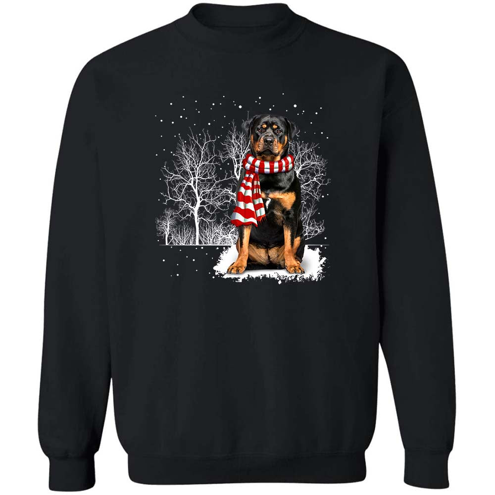 Rottweiler in winter night Apparel