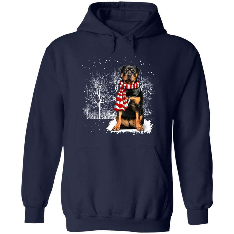 Rottweiler in winter night Apparel
