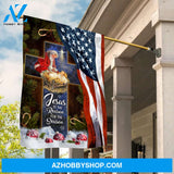 Santa Clause, Birth of Jesus, Lovely bauble, Jesus is the reason for the season - Jesus Flag